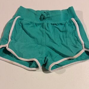 jumping beans Teal Girls Athletic Shorts with White Trim